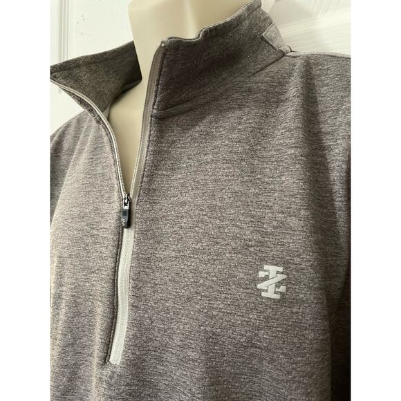 Izod Golf 1/4 Zip Pullover, Long Sleeve, Brown, Exc Cond, Men's Large - Picture 3 of 6